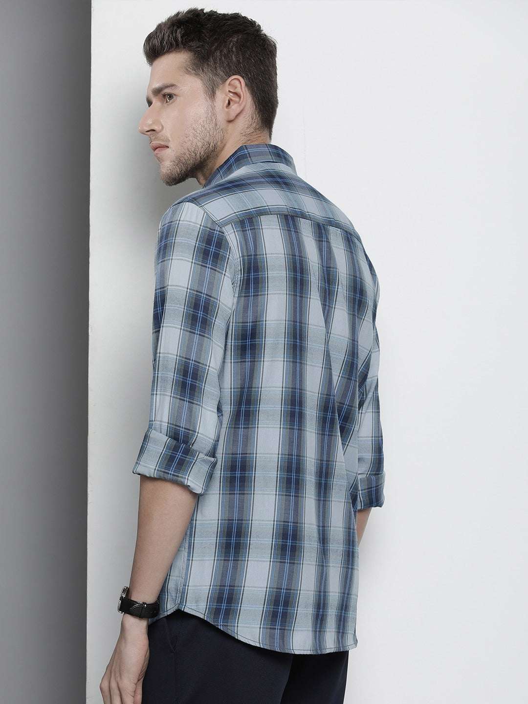 Men's Checked Slim Fit Shirt - Image 5