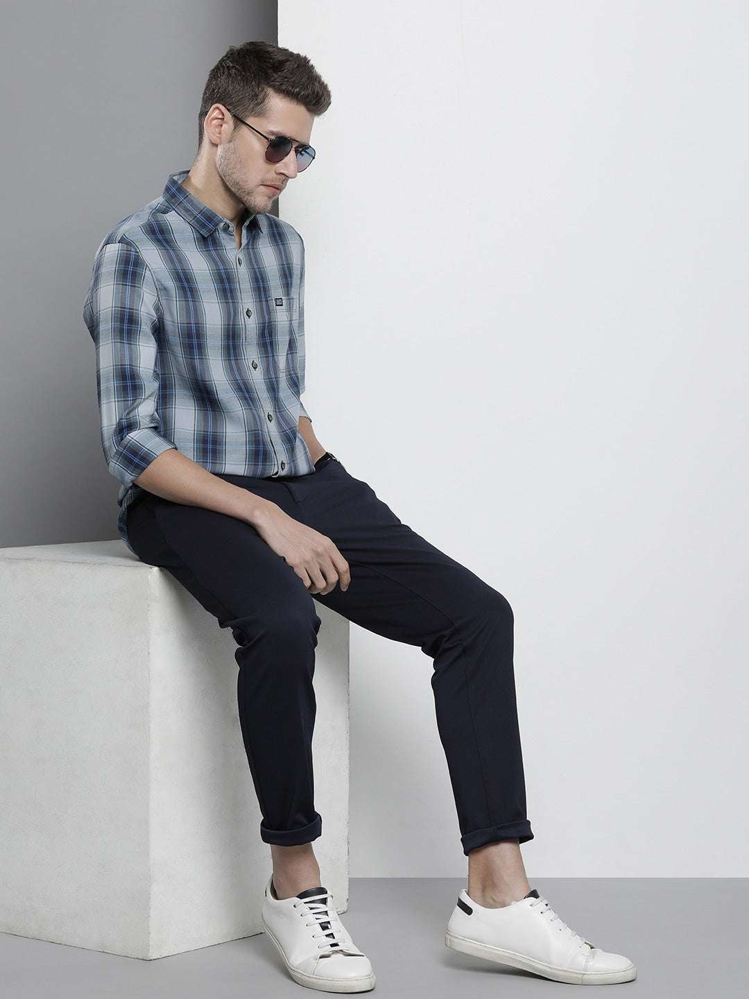 Men's Checked Slim Fit Shirt - Image 6