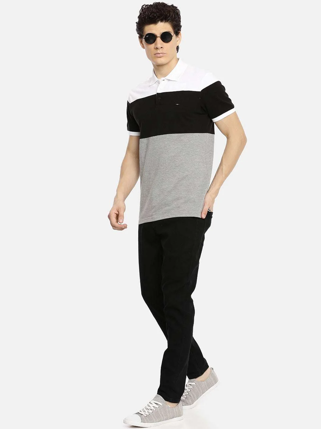 Men's Black Slim Fit Solid Mid-Rise Jeans - Image 4