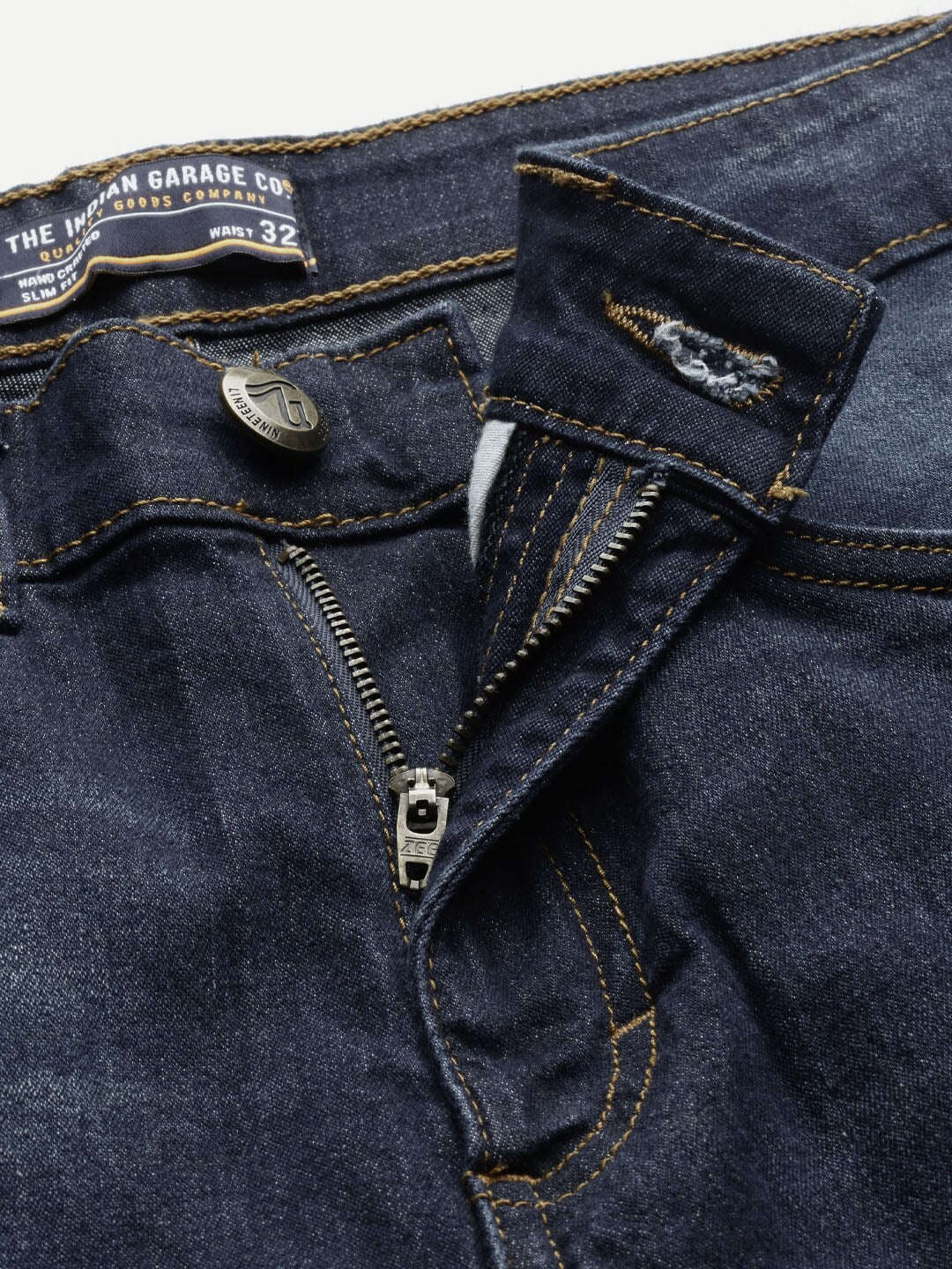 Men's Blue Slim Fit Solid Mid-Rise Jeans - Image 5