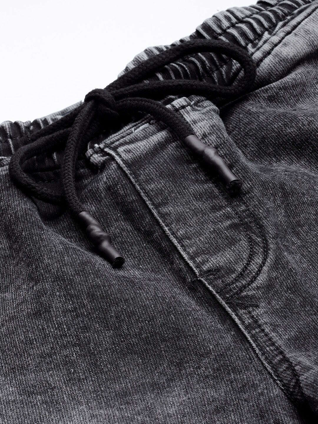 Men's Black Slim Fit Solid Street Wear Jeans - Image 5
