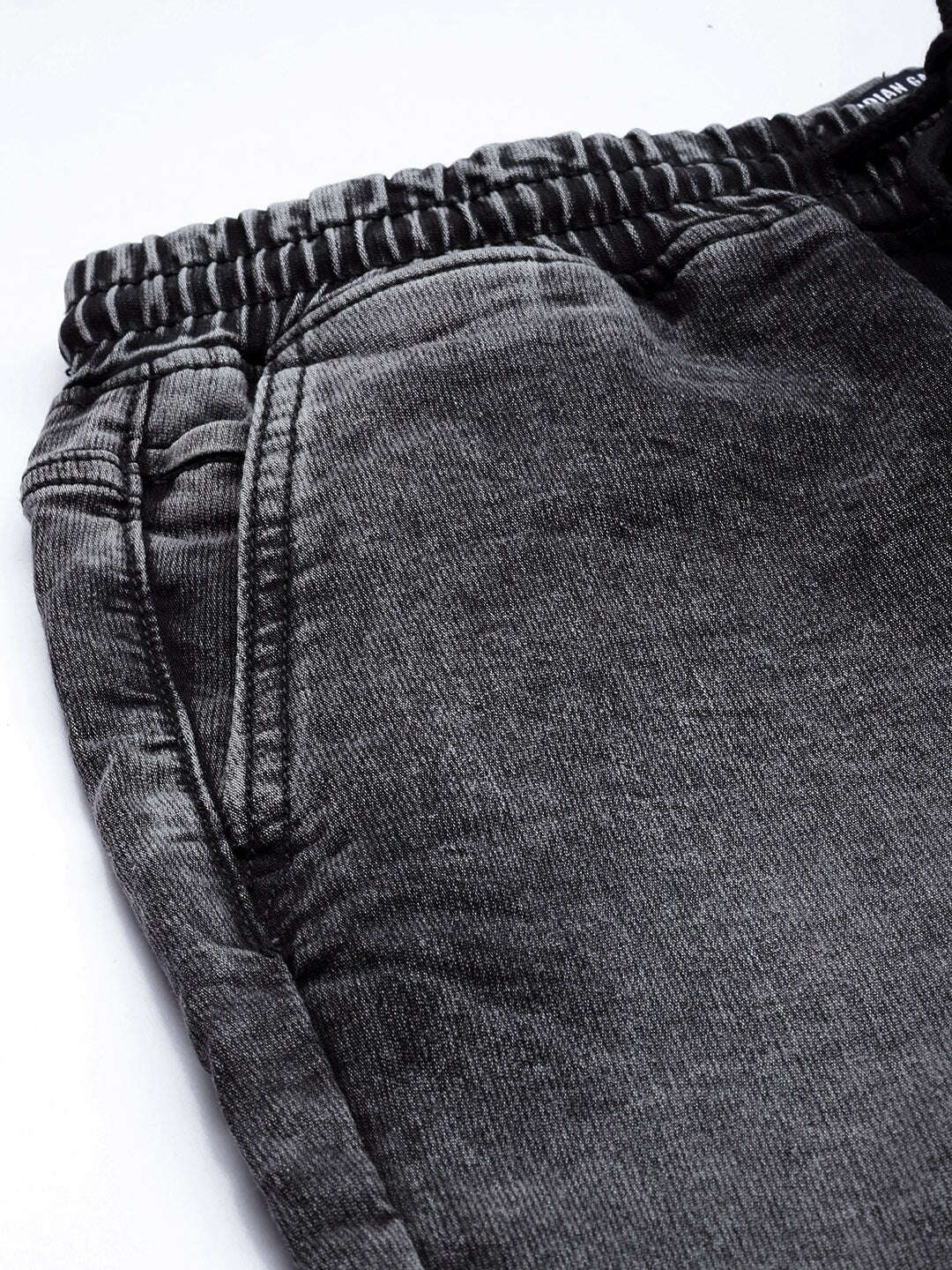 Men's Black Slim Fit Solid Street Wear Jeans - Image 7