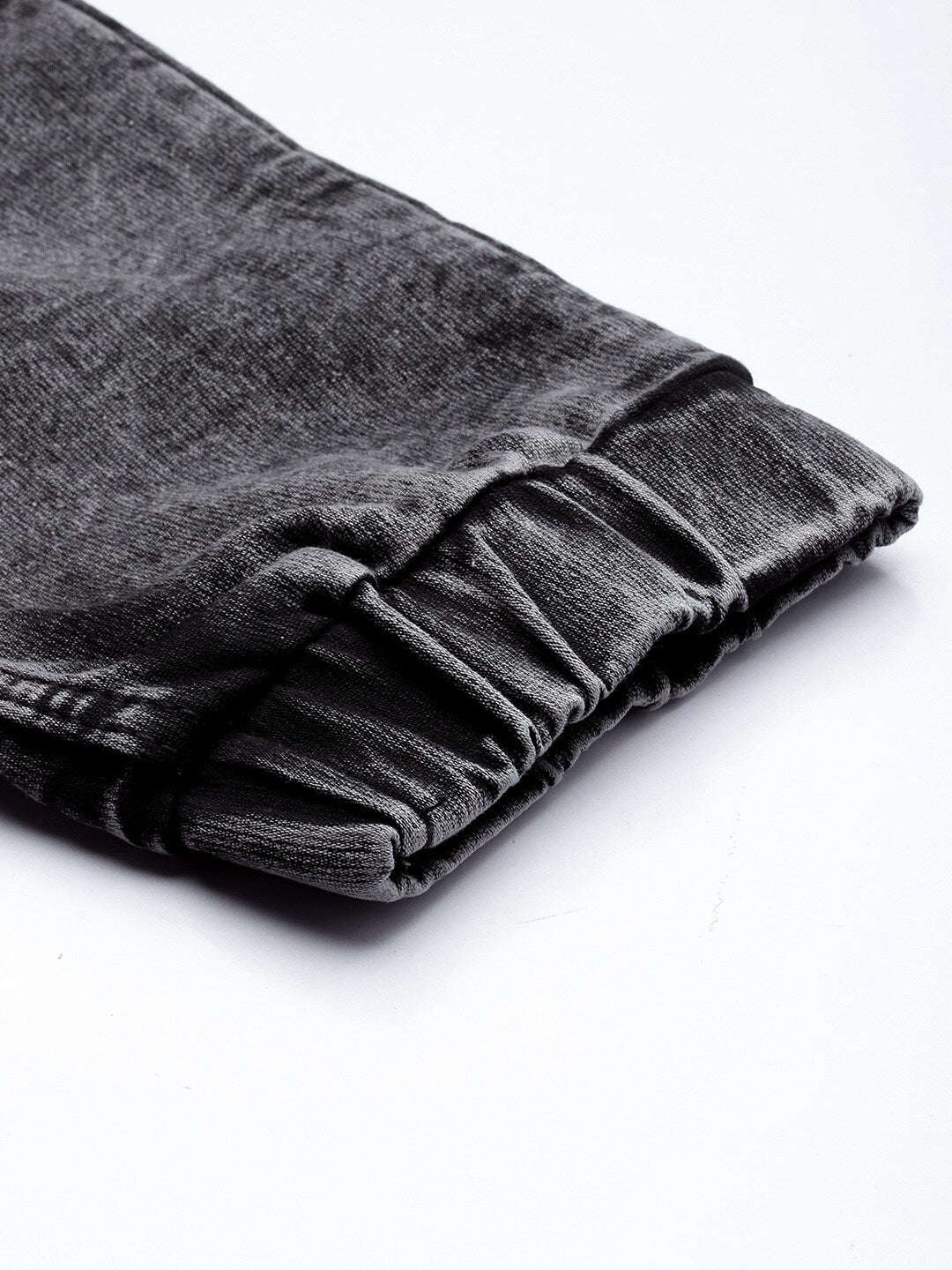 Men's Black Slim Fit Solid Street Wear Jeans - Image 8
