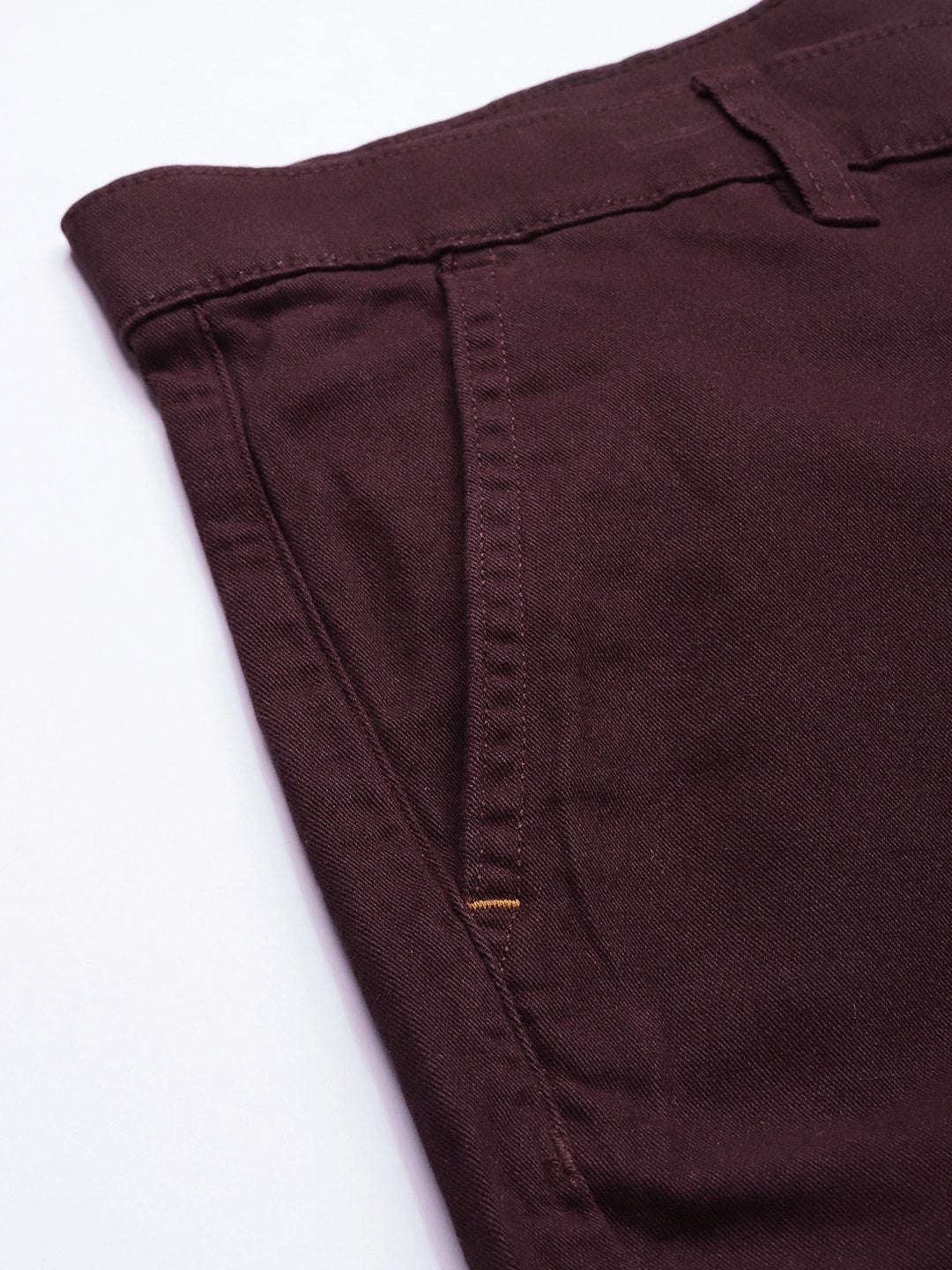Men's Maroon Slim Fit Solid Casual Shorts - Image 7