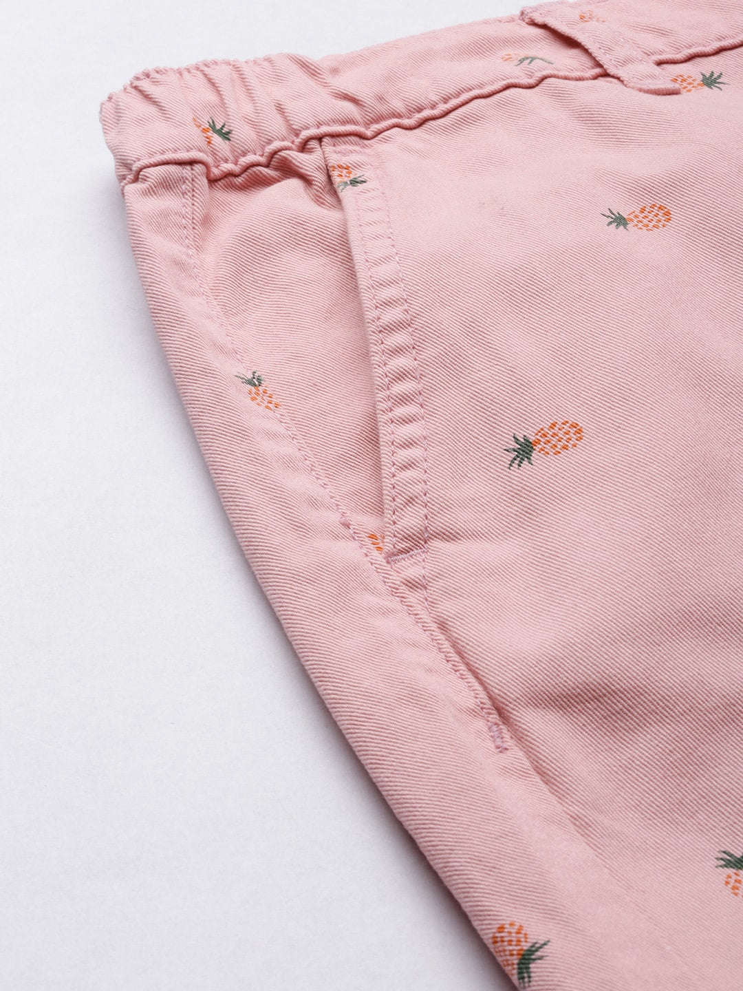 Men's Pink Slim Fit Printed Casual Shorts - Image 7