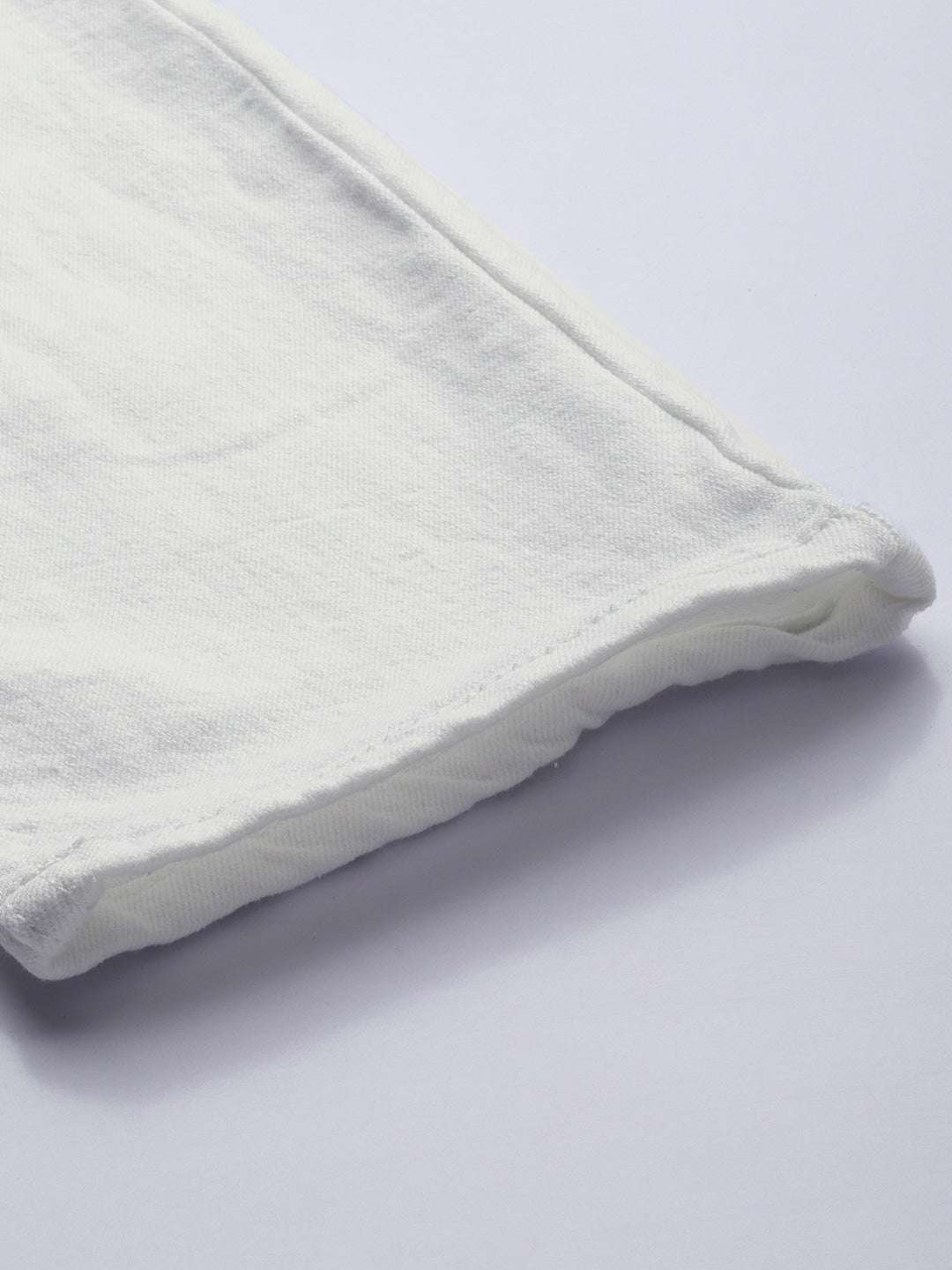 Men's White Slim Fit Solid Mid-Rise Stretchable Jeans - Image 7