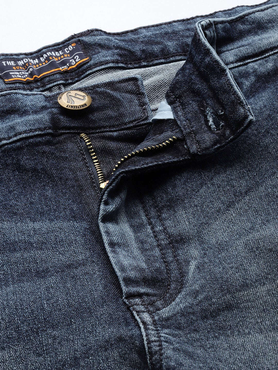 Men's Rag Blue Slim Fit Solid Casual Jeans - Image 5