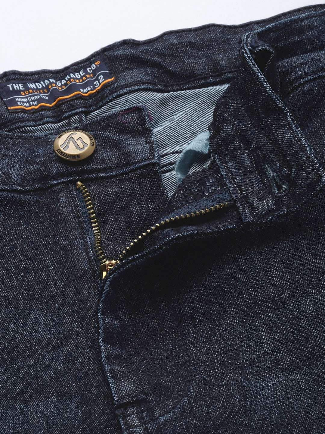 Men's Blue Slim Fit Solid Mid-Rise Stretchable Jeans - Image 5