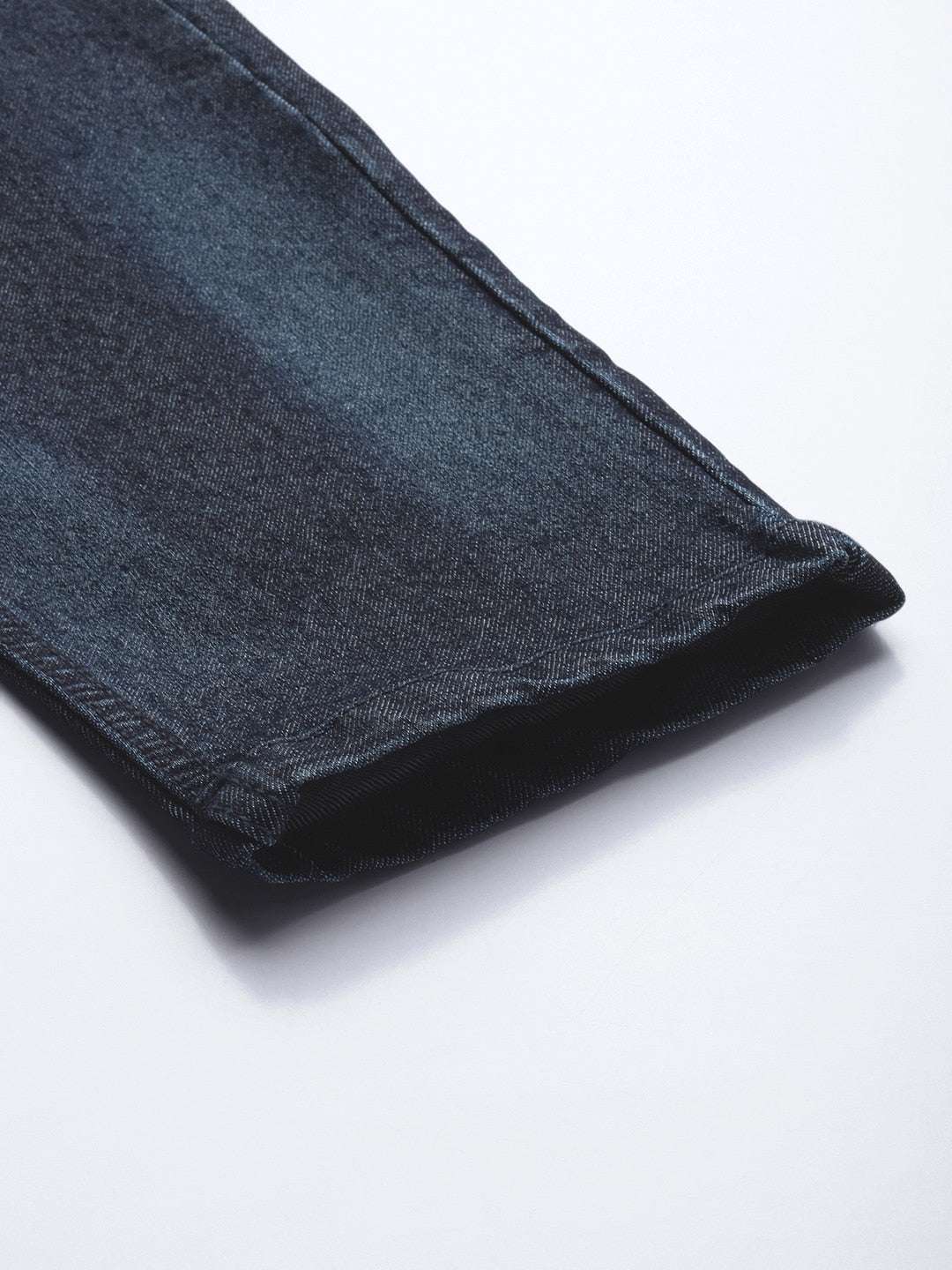 Men's Blue Slim Fit Solid Mid-Rise Stretchable Jeans - Image 7