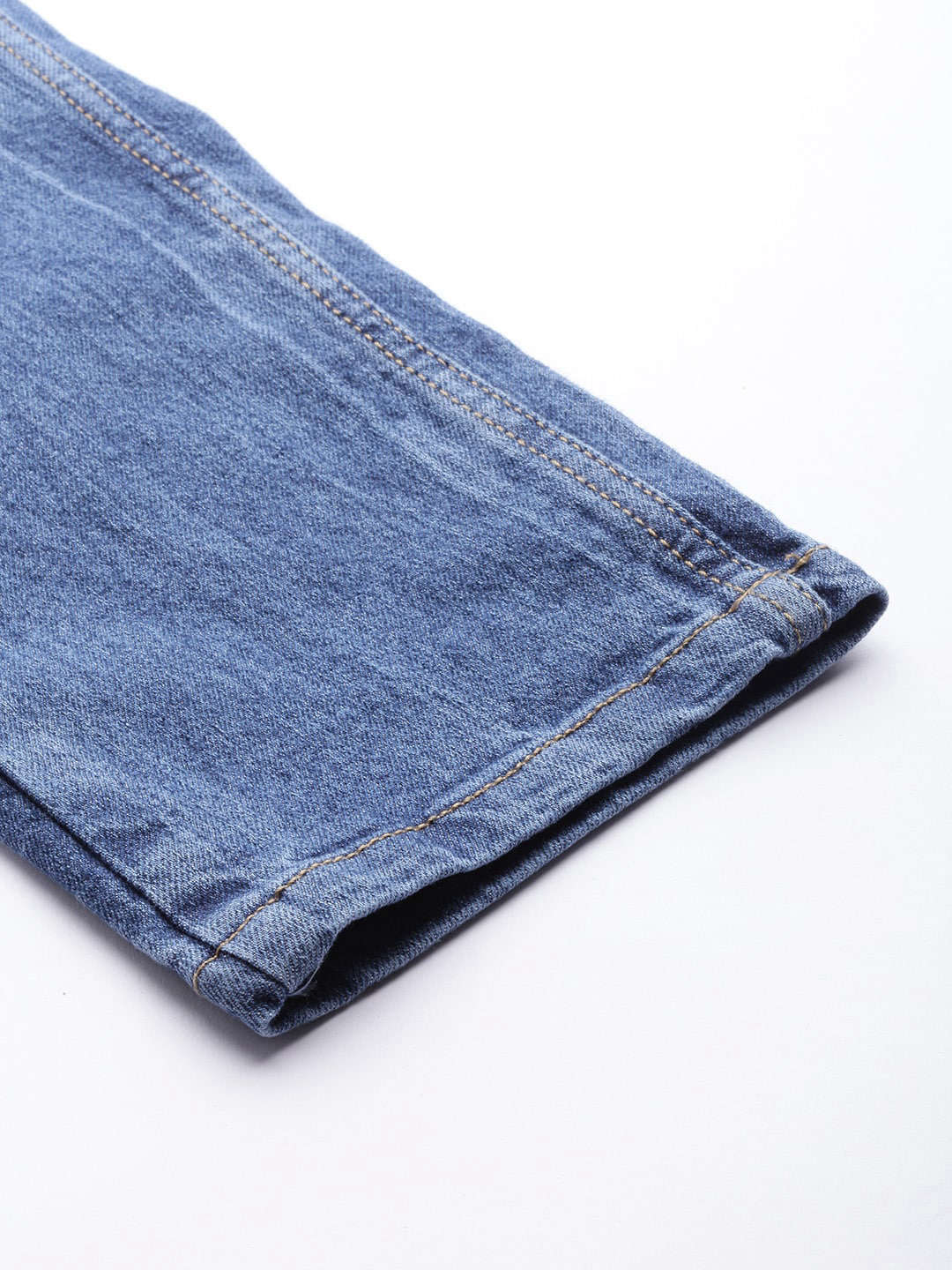 Men's Blue Slim Fit Solid Mid-Rise Stretchable Jeans - Image 7