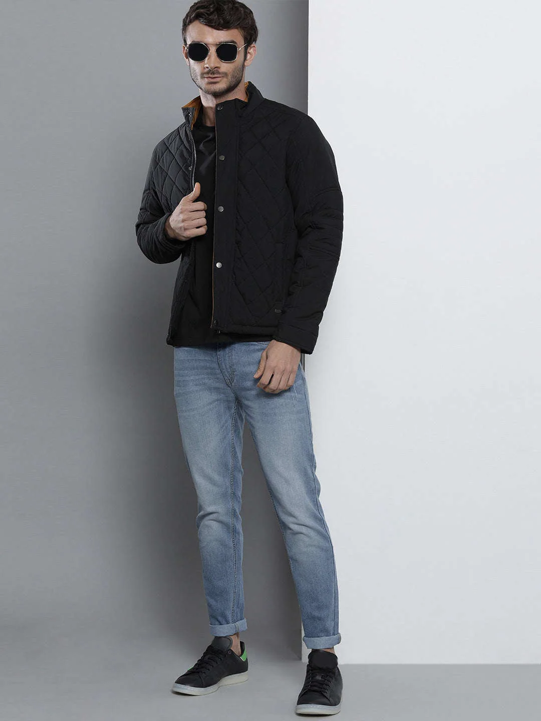 Men's Blue Slim Fit Solid Mid-Rise Stretchable Jeans - Image 4