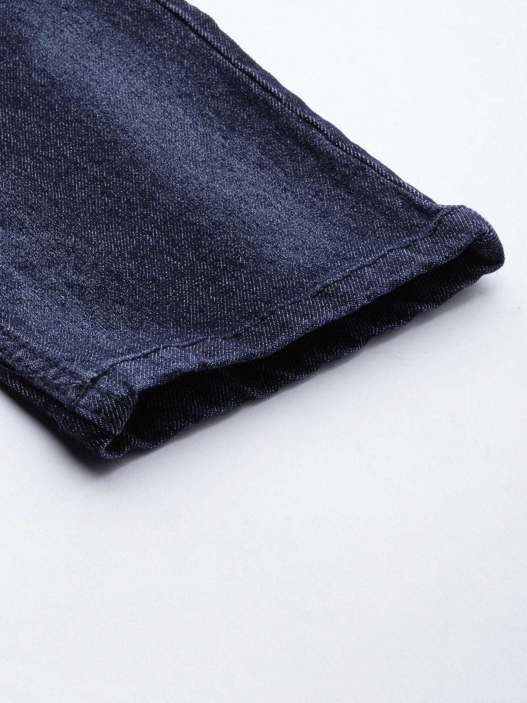 Men's Blue Slim Fit Solid Mid-Rise Stretchable Jeans - Image 7