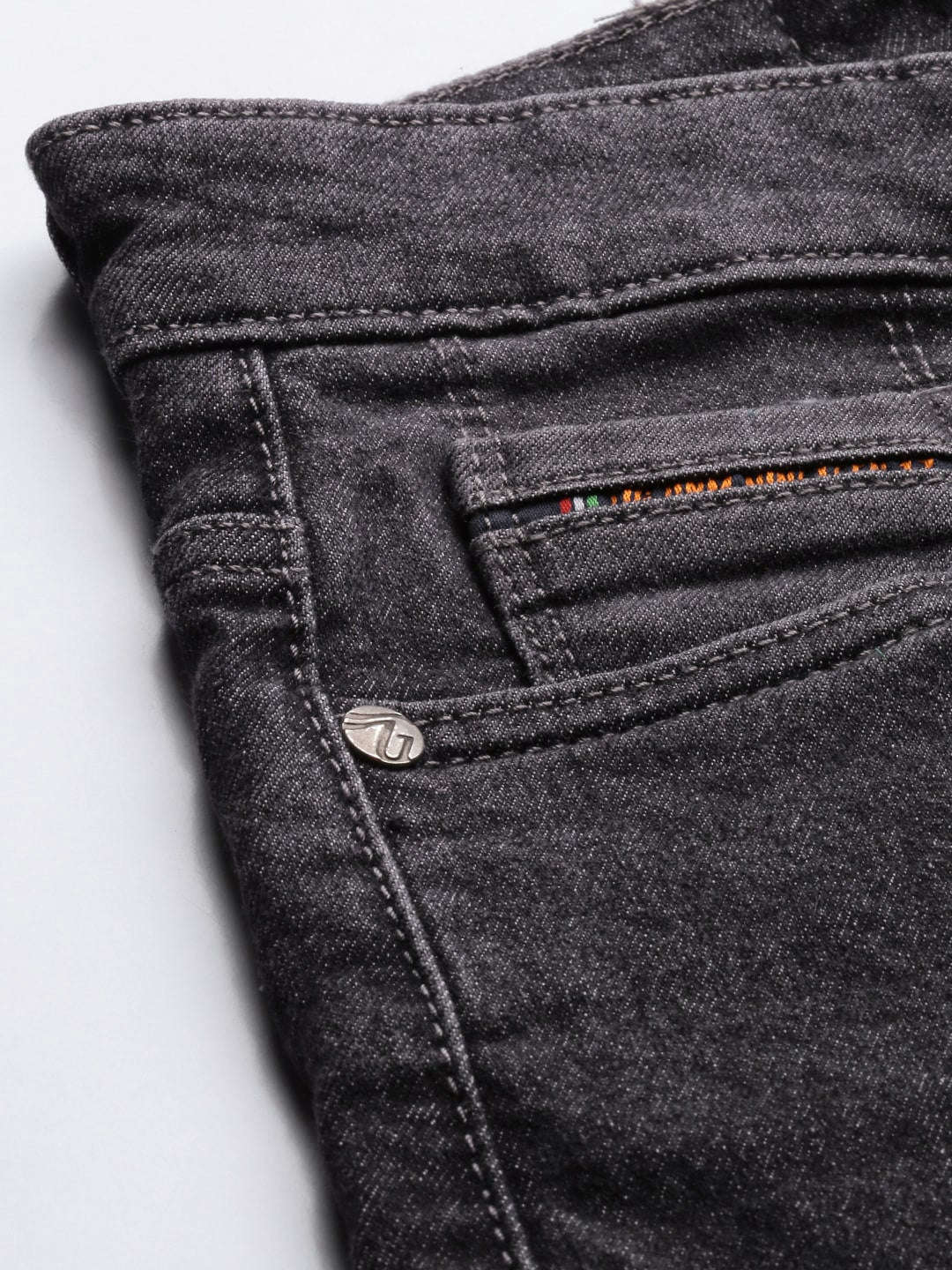 Men's Black Slim Fit Solid Casual Jeans - Image 6