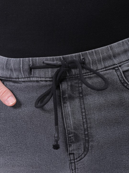 Men's Solid Denim Jogger - Image 6
