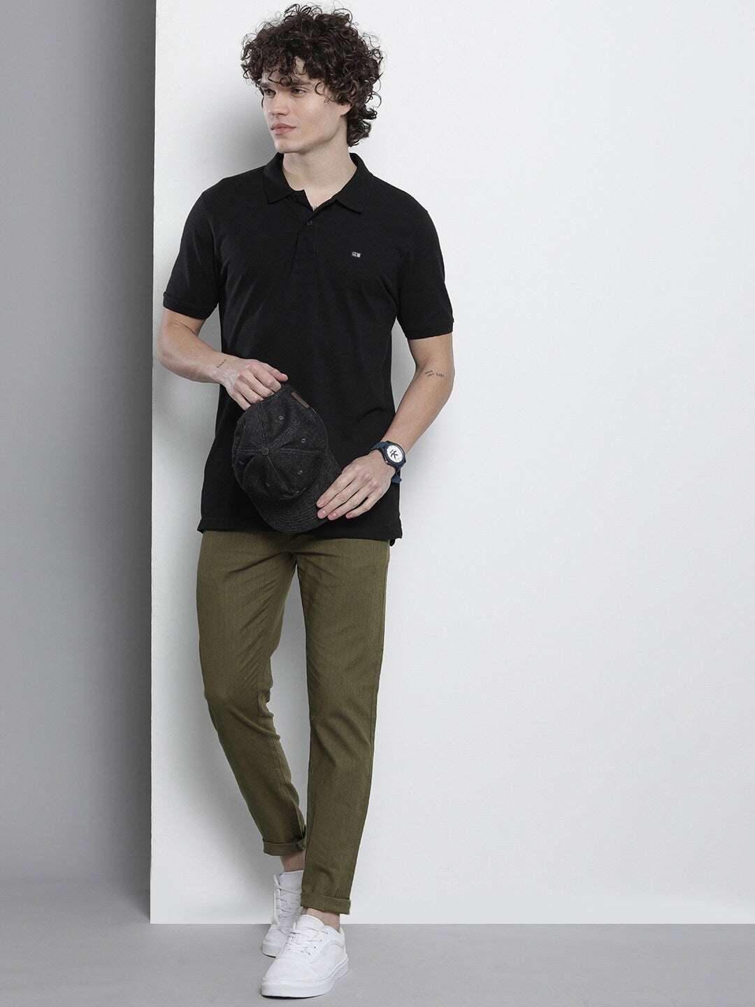 Men's Green Linen Jogger Trouser - Image 5