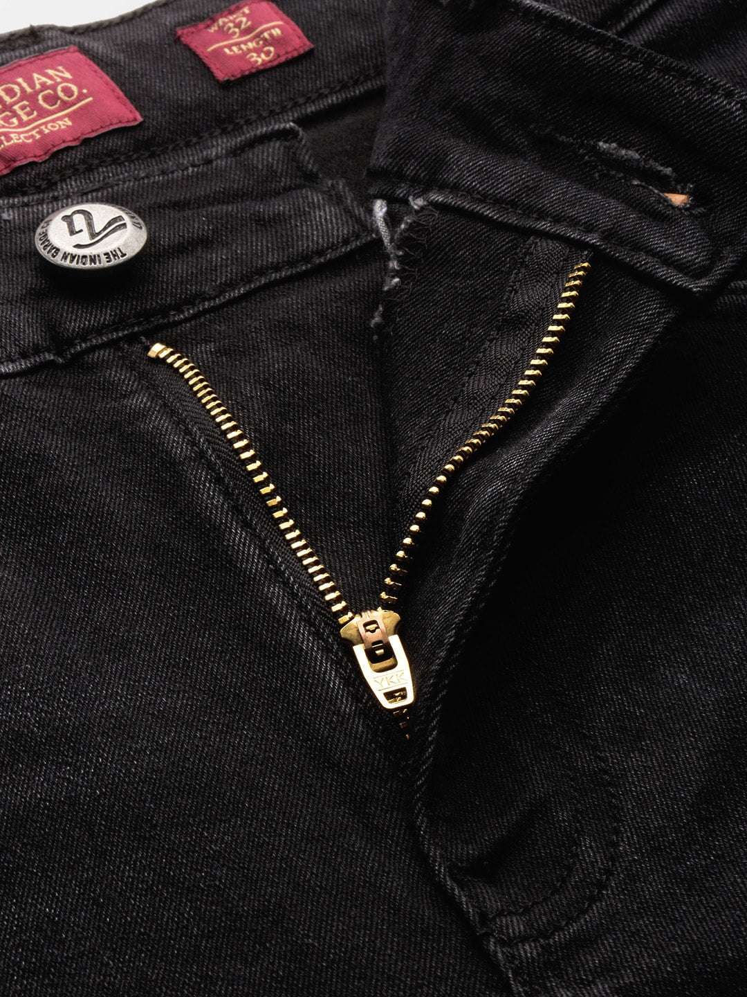 Men's Black Slim Fit Solid Casual Jeans - Image 4