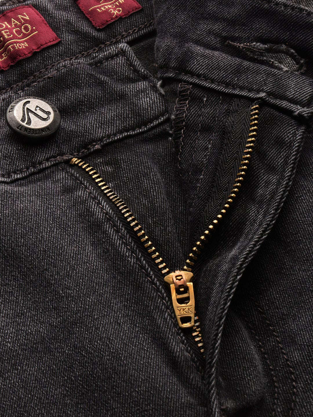 Men's Grey Slim Fit Solid Casual Jeans - Image 6
