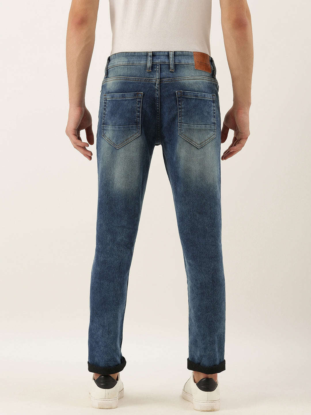 Men's Rag Blue Slim Fit Solid Casual Jeans - Image 3