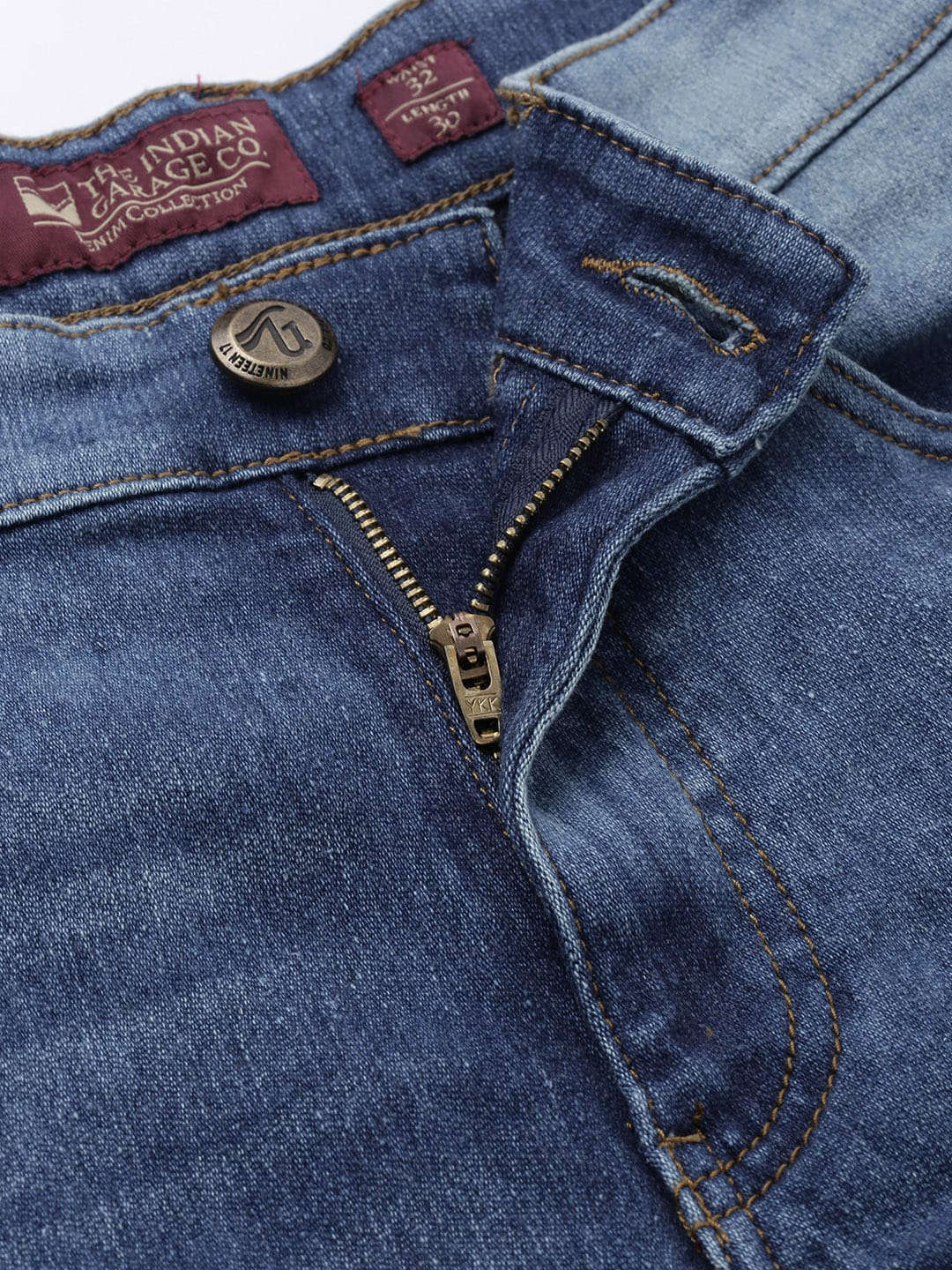 Men's Rag Blue Slim Fit Solid Casual Jeans - Image 4