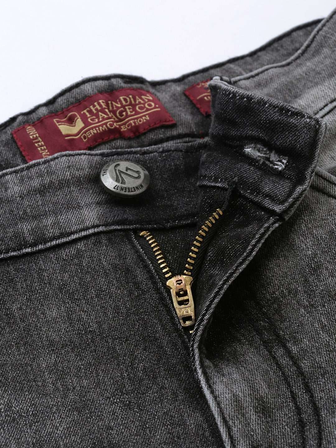 Men's Black Slim Fit Solid Casual Jeans - Image 4