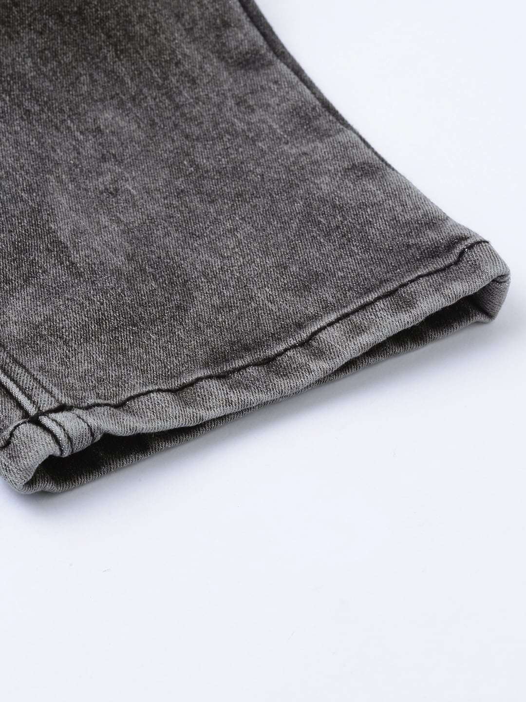 Men's Black Slim Fit Solid Casual Jeans - Image 7