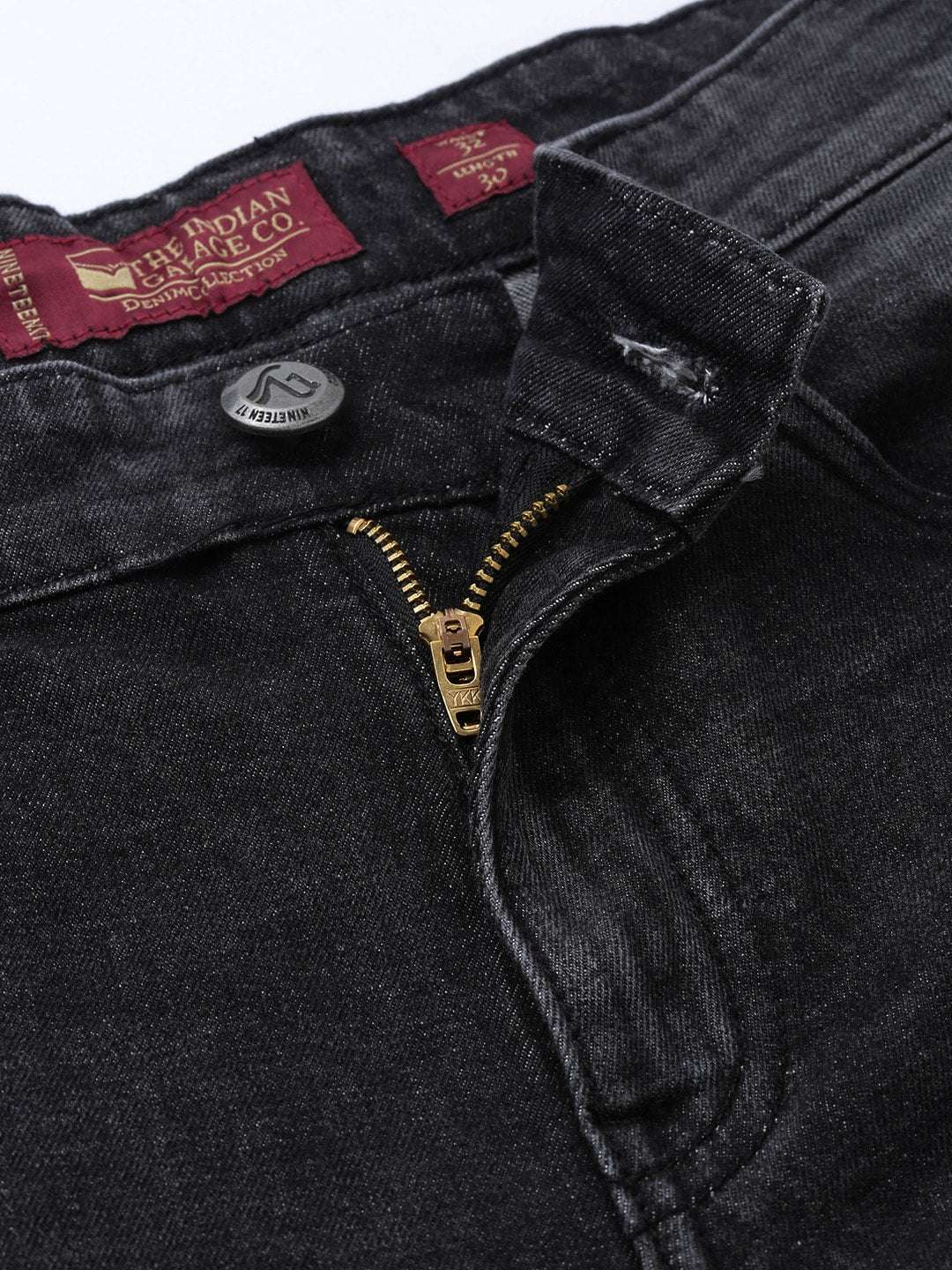 Men's Black Slim Fit Solid Mid-Rise Jeans - Image 4