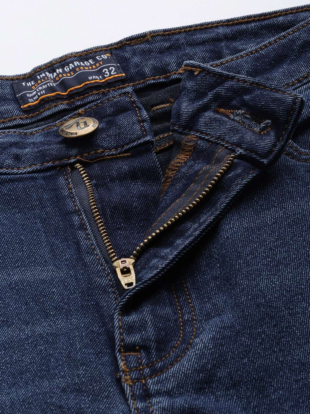 Men's Blue Bootcut Solid Mid-Rise Stretchable Jeans - Image 5