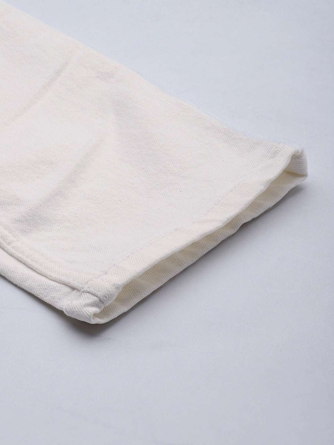 Men's White Carrot Fit Solid Mid-Rise Stretchable Jeans - Image 7