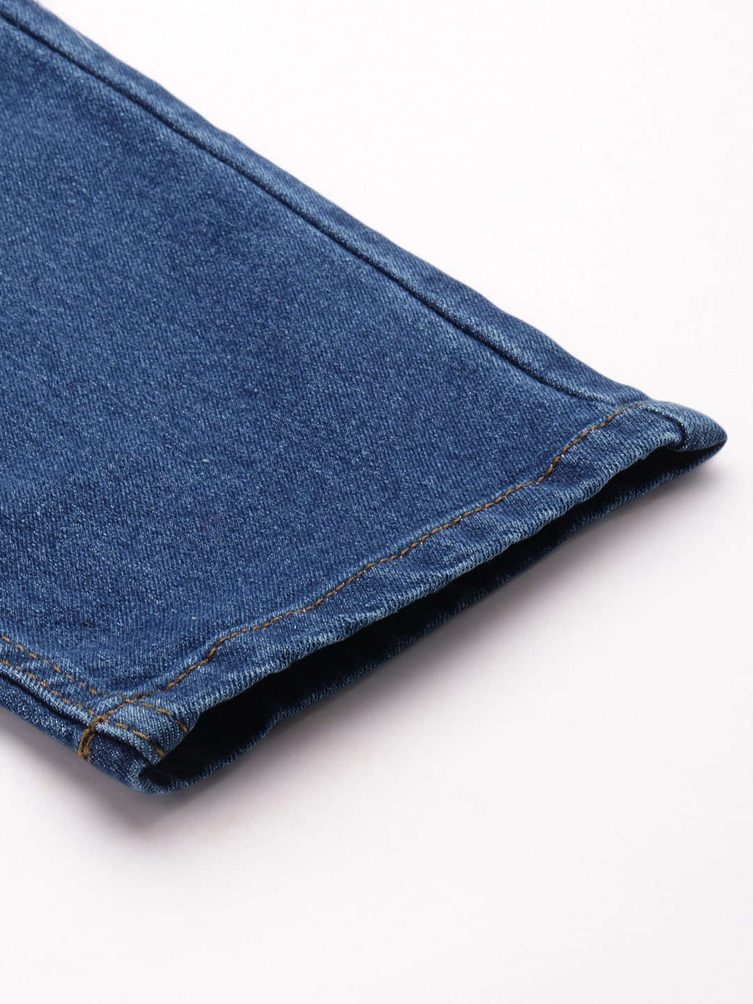 Men's Blue Carrot Fit Distressed Mid-Rise Stretchable Jeans - Image 7