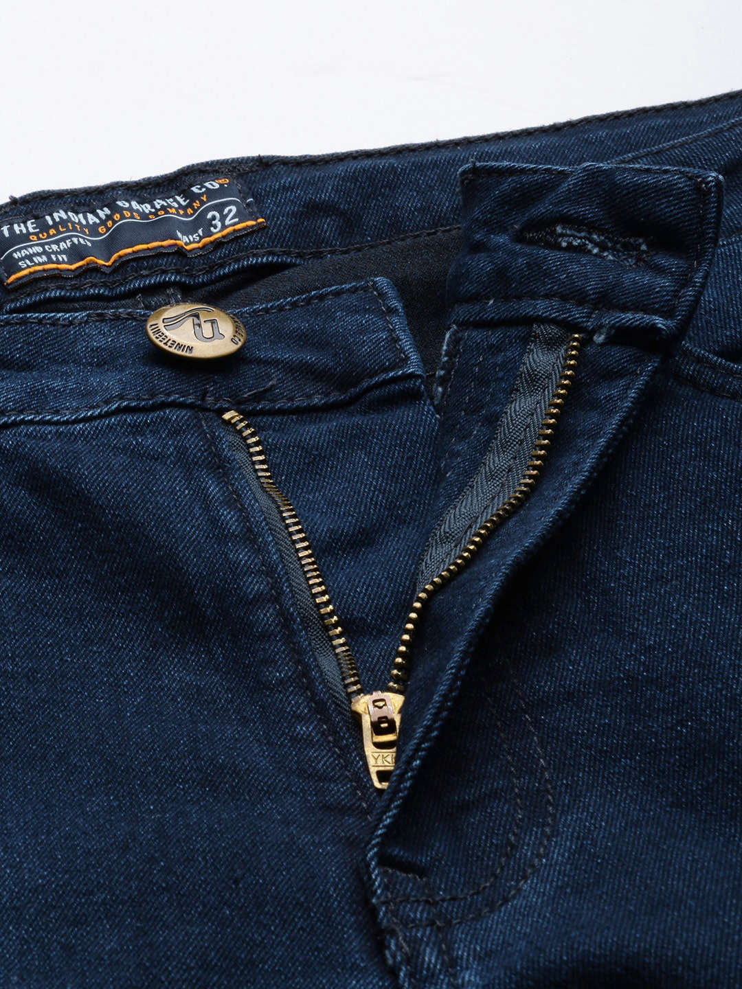Men's Blue Carrot Fit Solid Mid-Rise Stretchable Jeans - Image 5