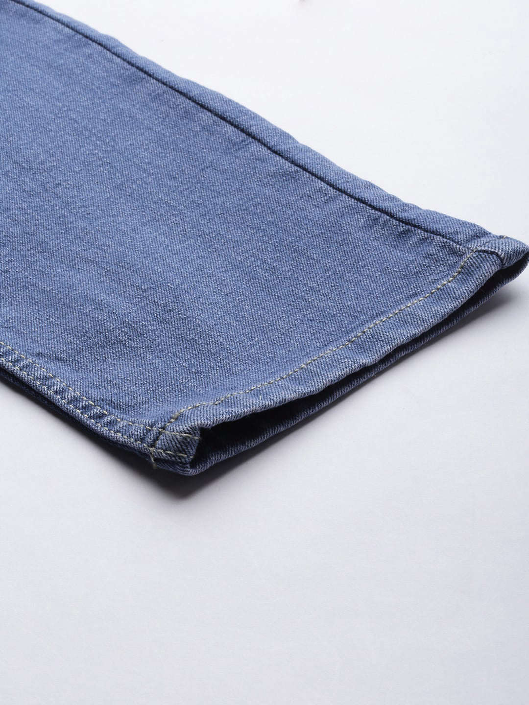Men's Light Blue Skinny Fit Solid Casual Jeans - Image 7
