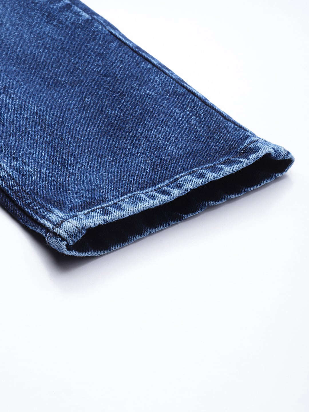 Men's Blue Slim Fit Solid Mid-Rise Stretchable Jeans - Image 7