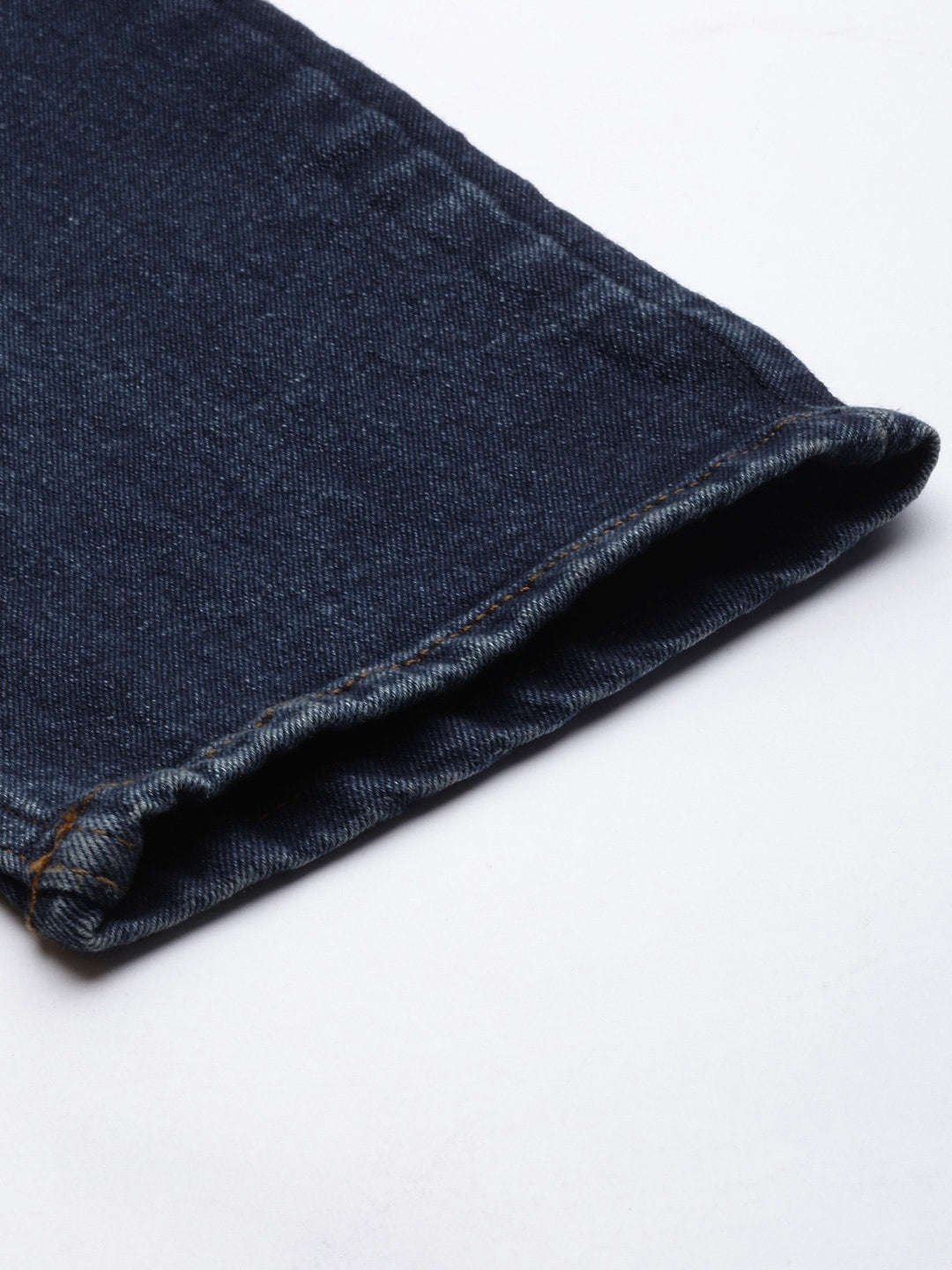 Men's Blue Slim Fit Solid Mid-Rise Stretchable Jeans - Image 7