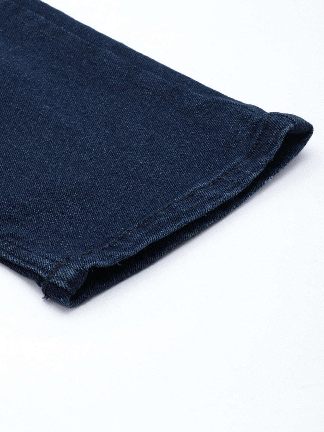 Men's Blue Slim Fit Solid Mid-Rise Stretchable Jeans - Image 7