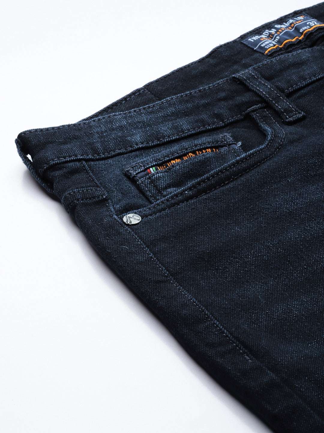 Men's Blue Slim Fit Solid Mid-Rise Stretchable Jeans - Image 6