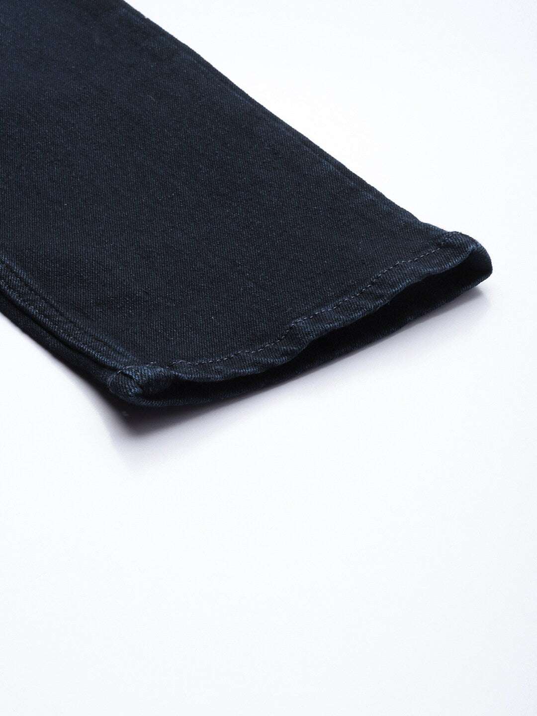 Men's Blue Slim Fit Solid Mid-Rise Stretchable Jeans - Image 7