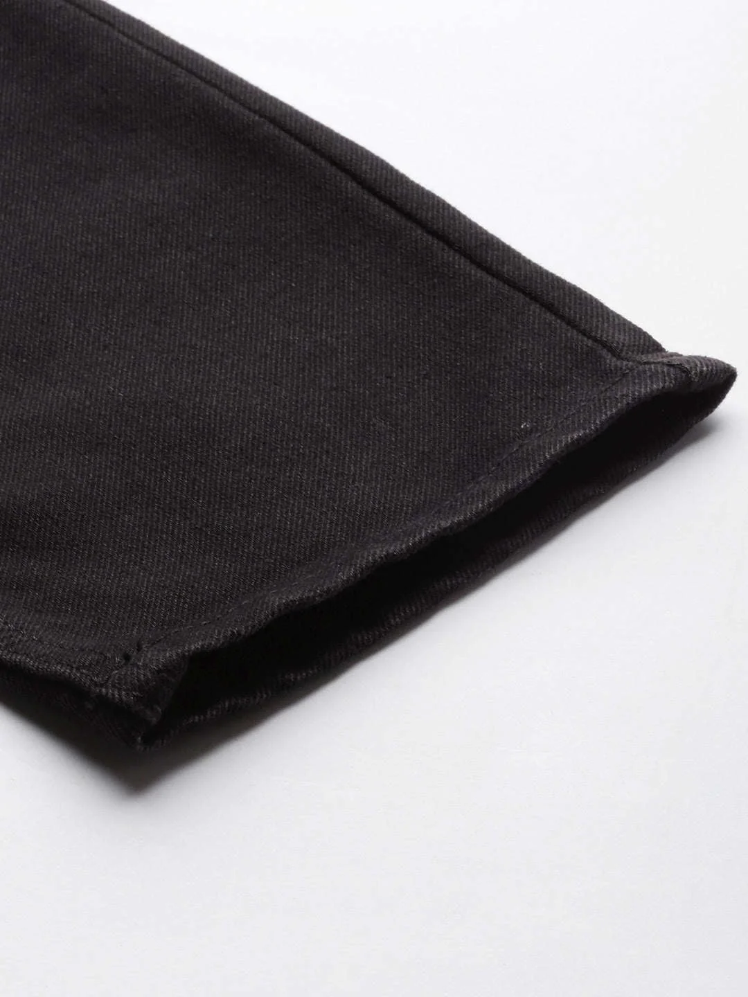 Men's Charcoal Grey Dad Fit Solid Casual Jeans - Image 7
