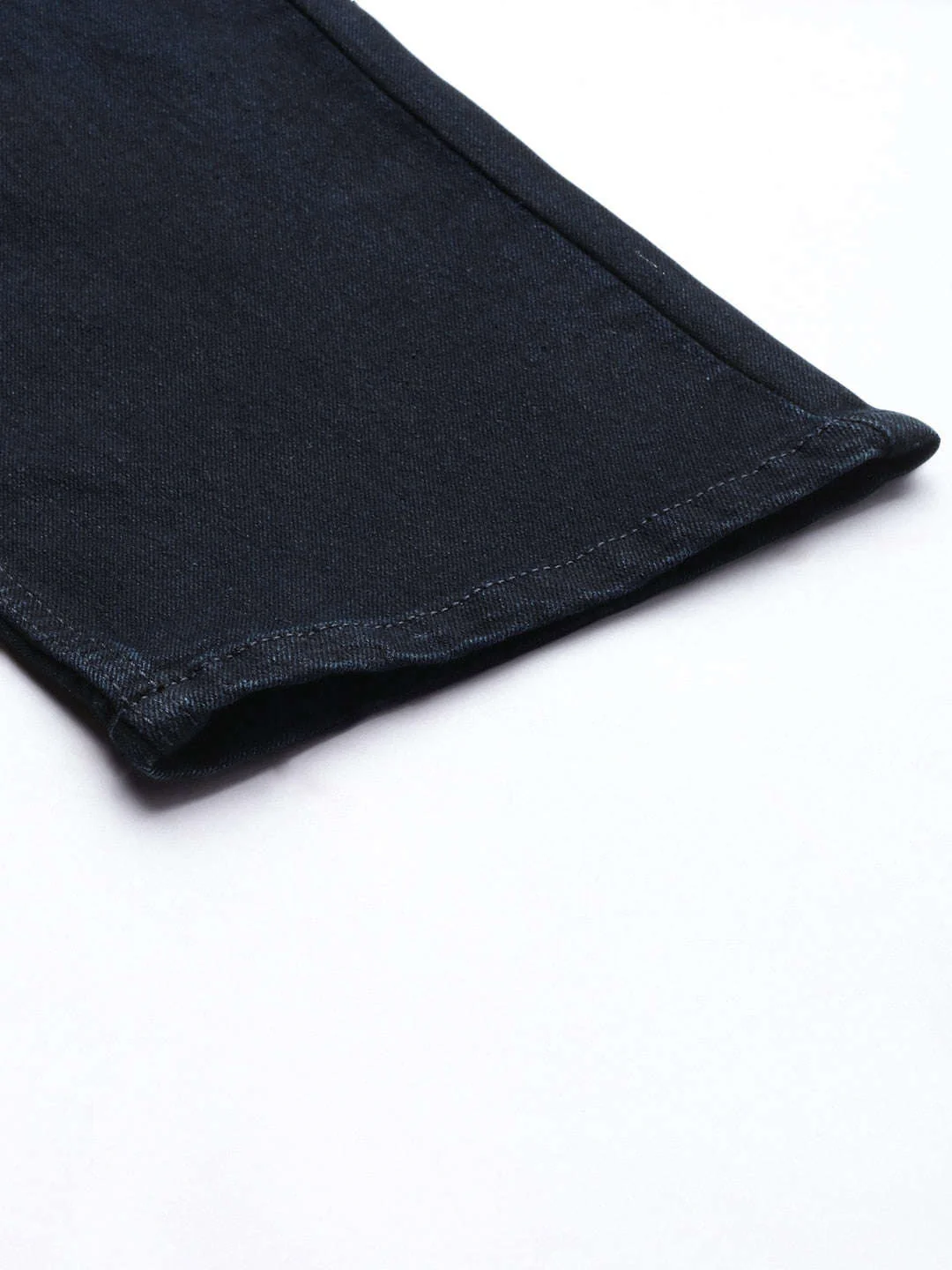 Men's Dark Blue Slim Fit Solid Street Wear Jeans - Image 7