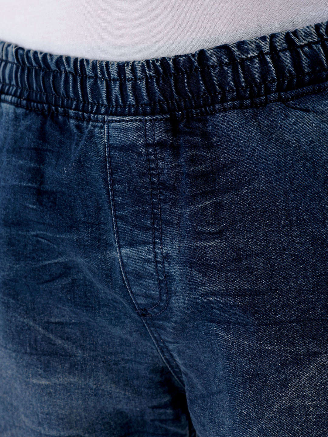 Men's Midnight Blue Loose Fit Street Wear Jeans - Image 6
