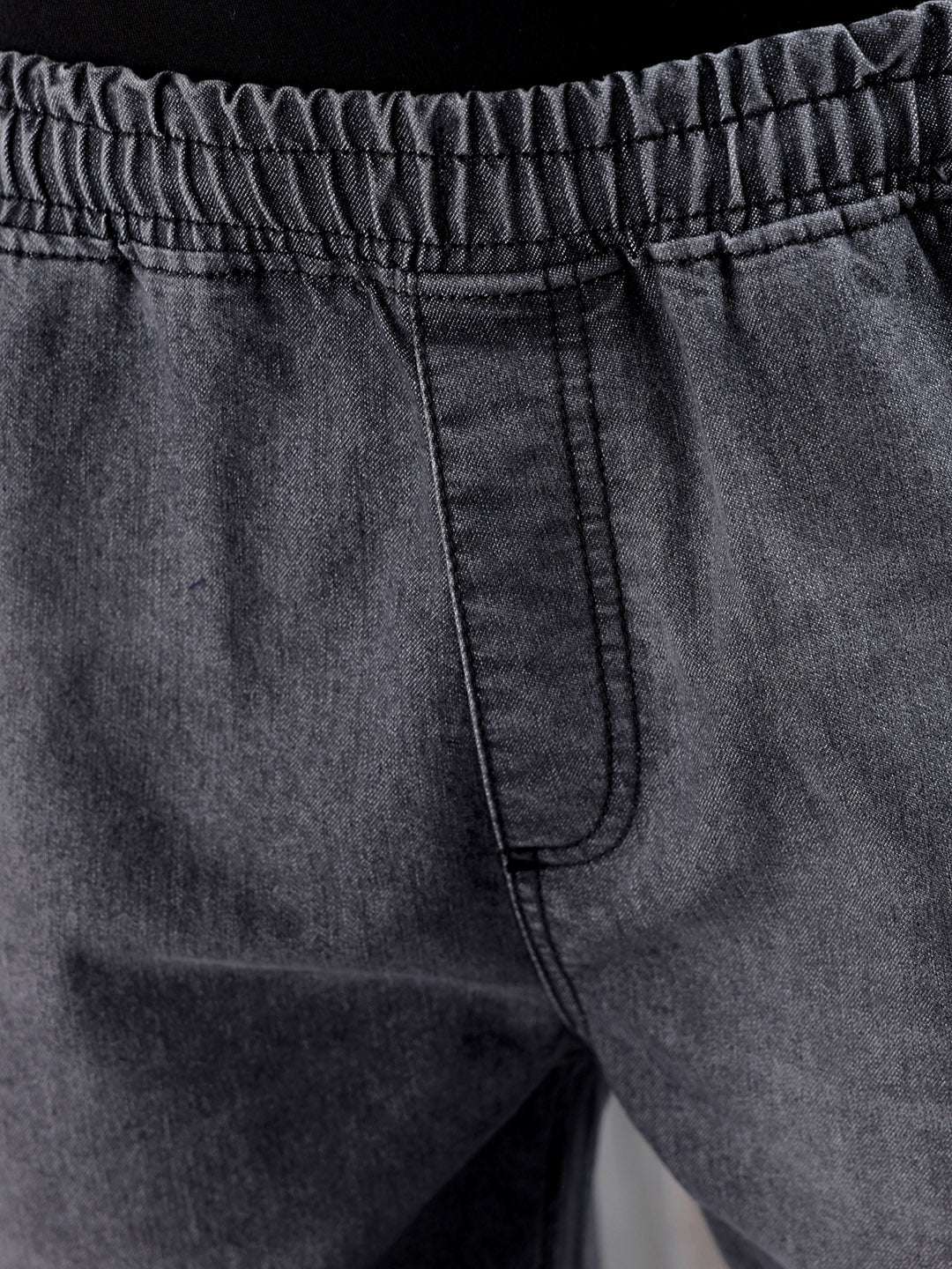 Men's Grey Loose Fit Solid Street Wear Jeans - Image 6