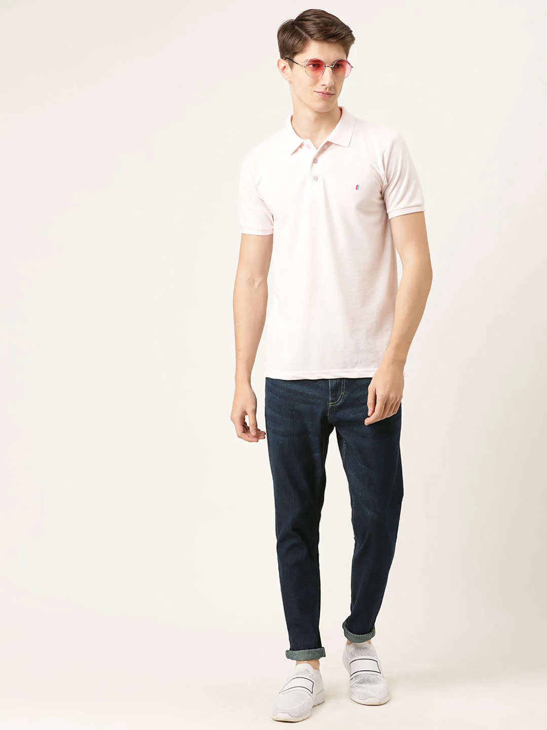 Men's Blue Denim Slim Fit Solid Casual Jeans - Image 5
