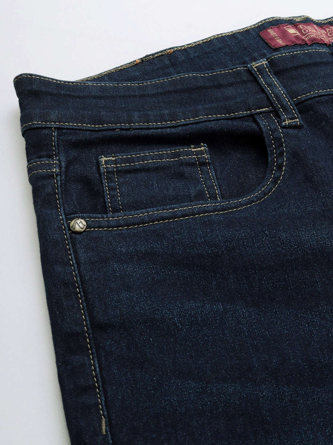 Men's Blue Denim Slim Fit Solid Casual Jeans - Image 6
