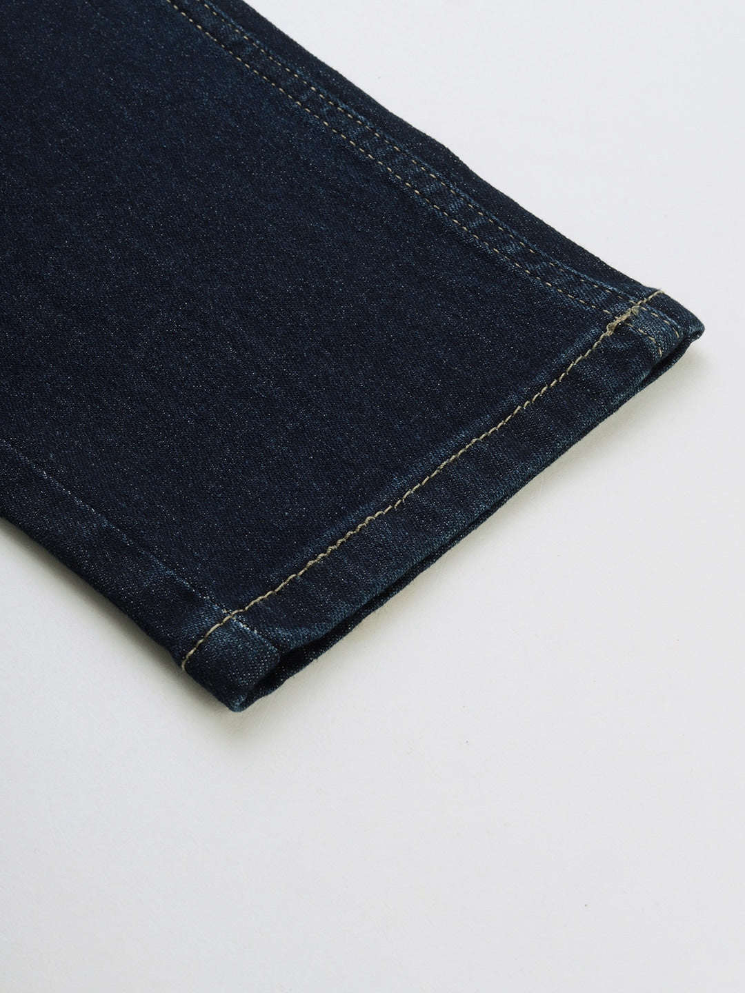 Men's Blue Denim Slim Fit Solid Casual Jeans - Image 7