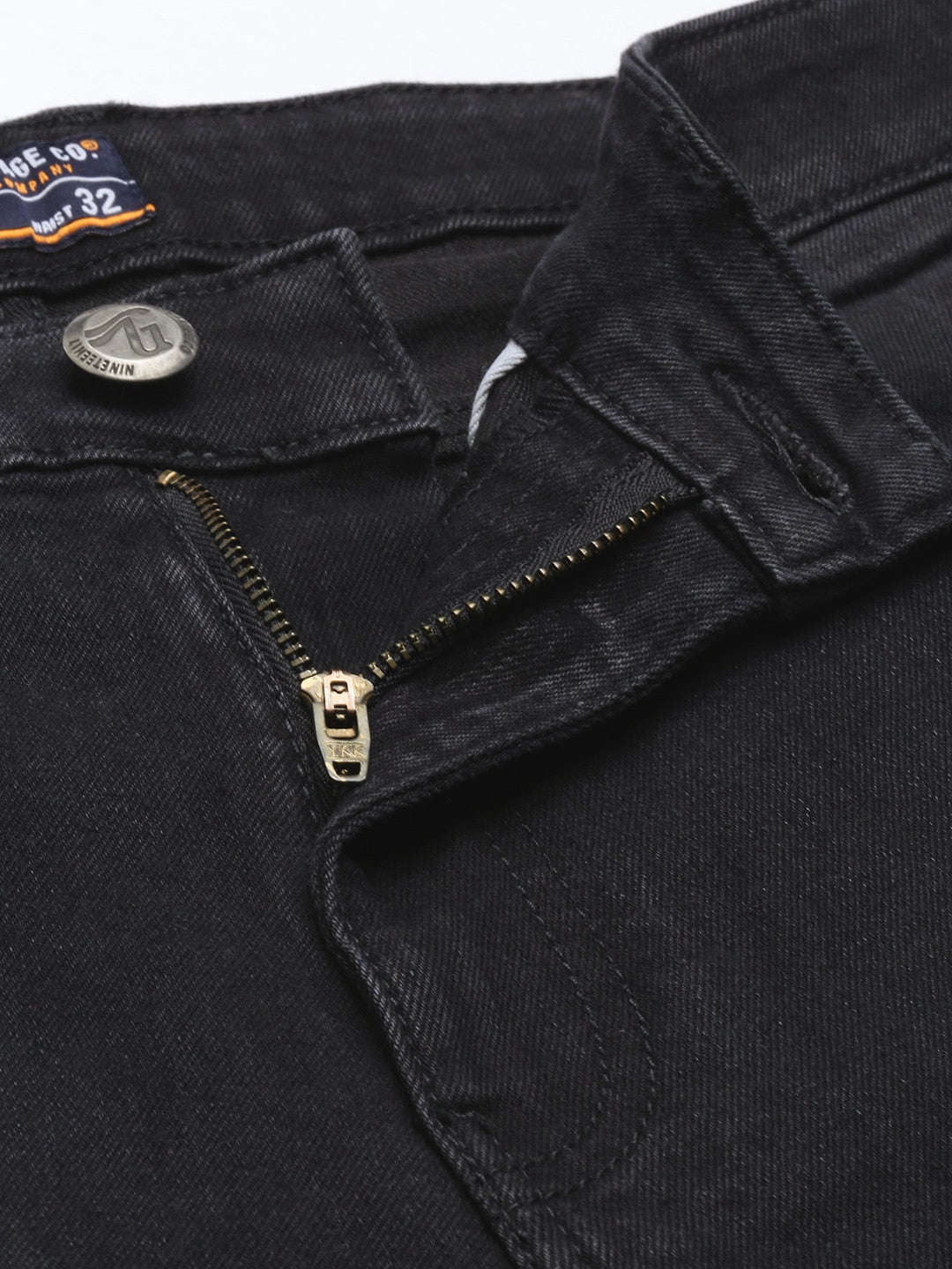 Men's Black Slim Fit Solid Mid-Rise Jeans - Image 4