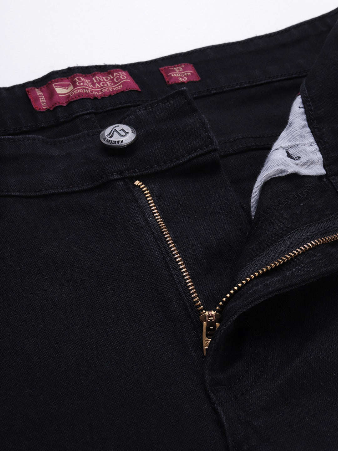 Men's Black Slim Fit Solid Mid-Rise Jeans - Image 5
