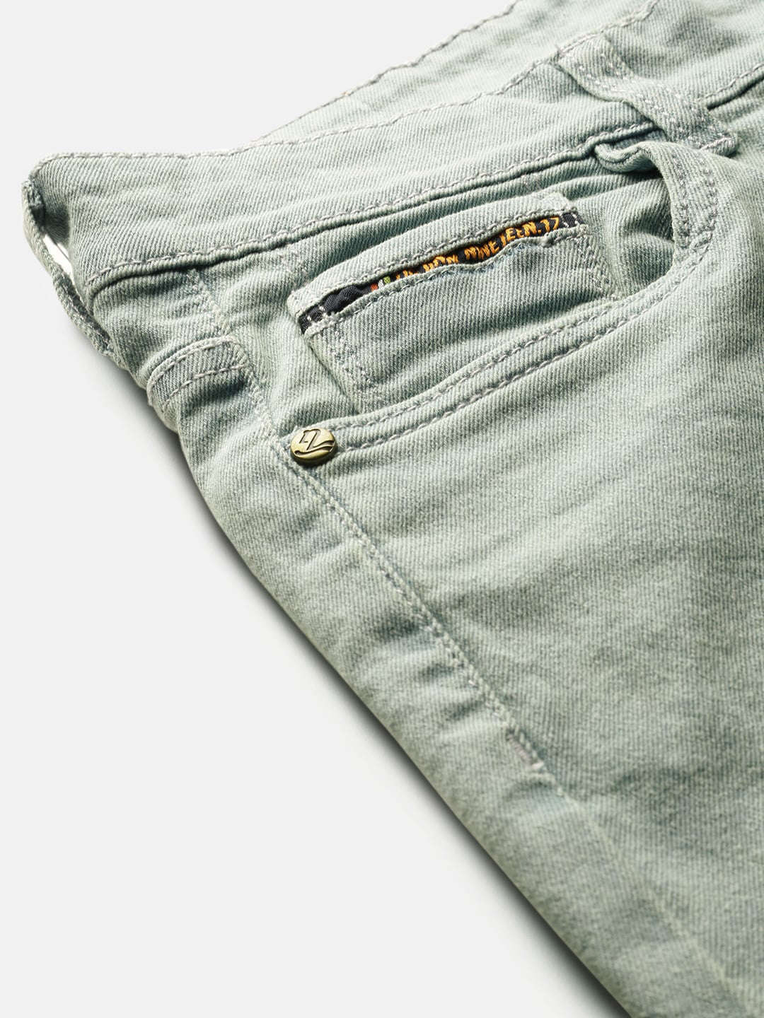 Men's Blue Slim Fit Solid Low-Rise Stretchable Jeans - Image 6