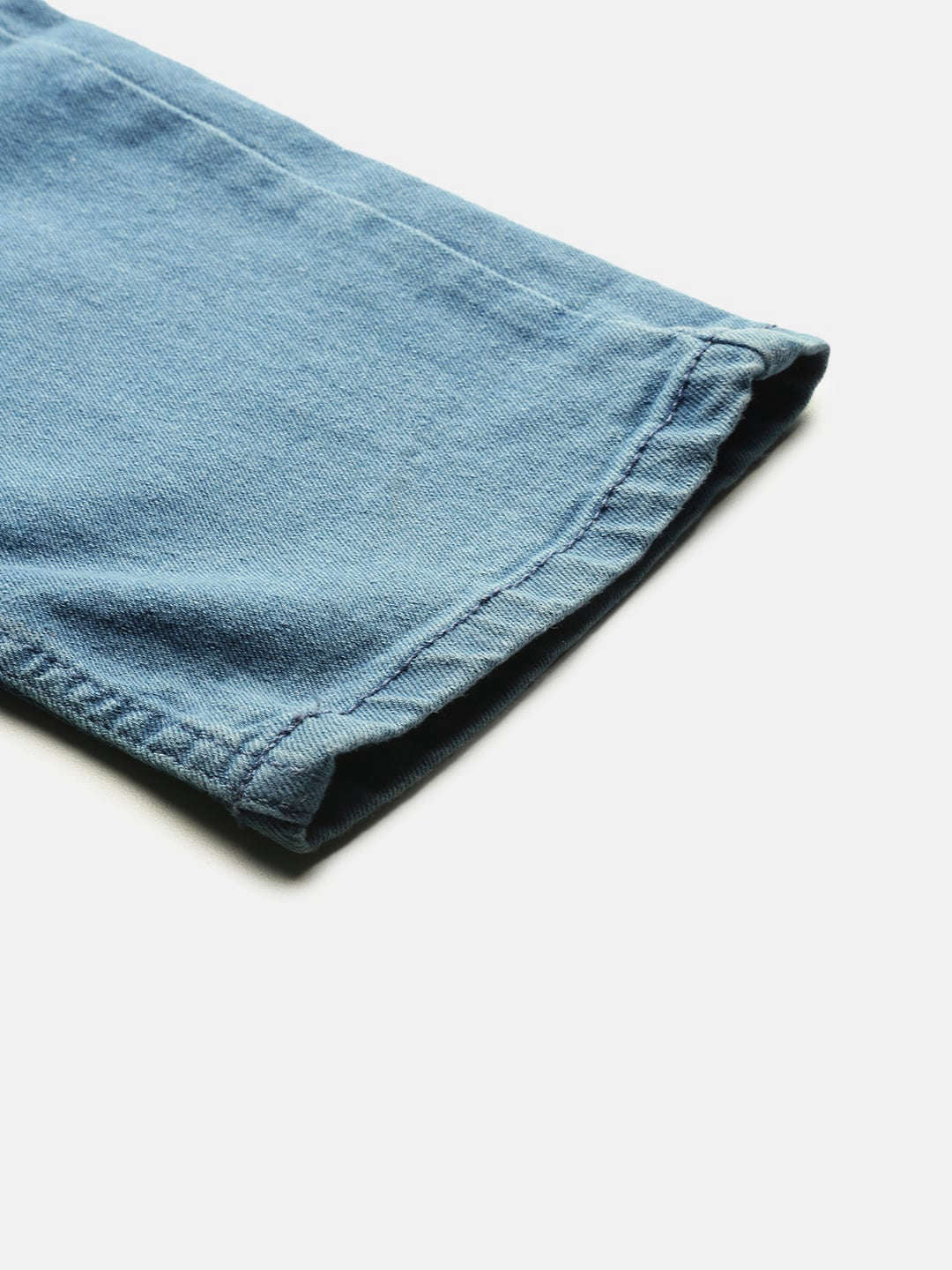 Men's Blue Slim Fit Solid Casual Jeans - Image 7