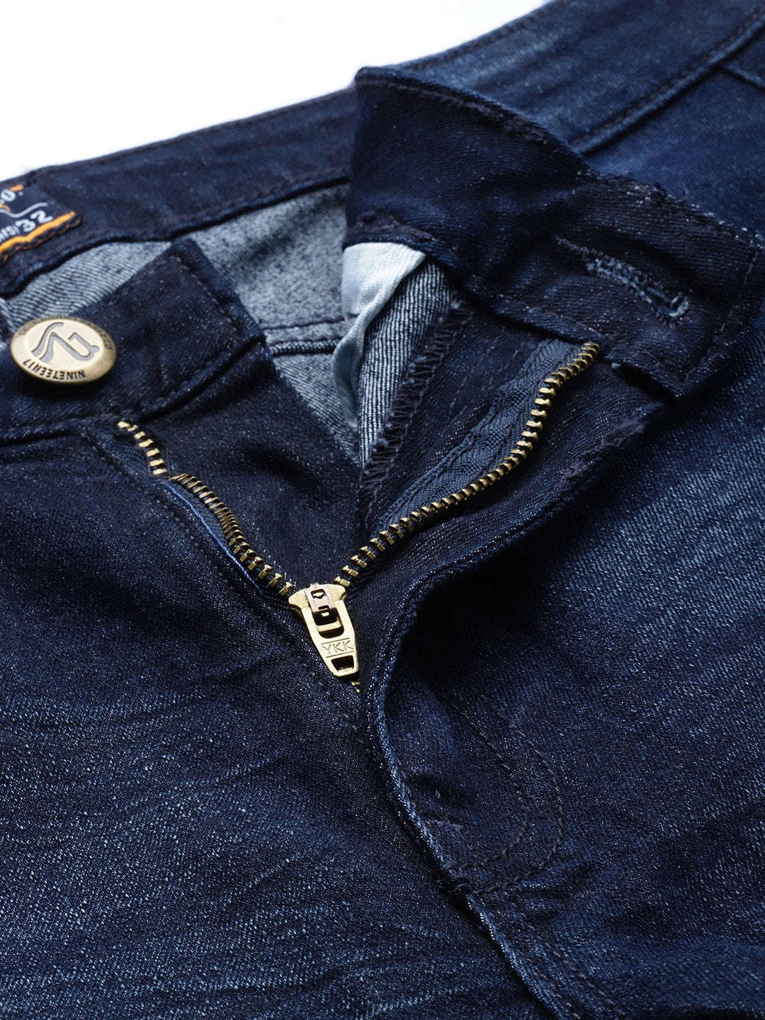 Men's Blue Slim Fit Solid Mid-Rise Stretchable Jeans - Image 4