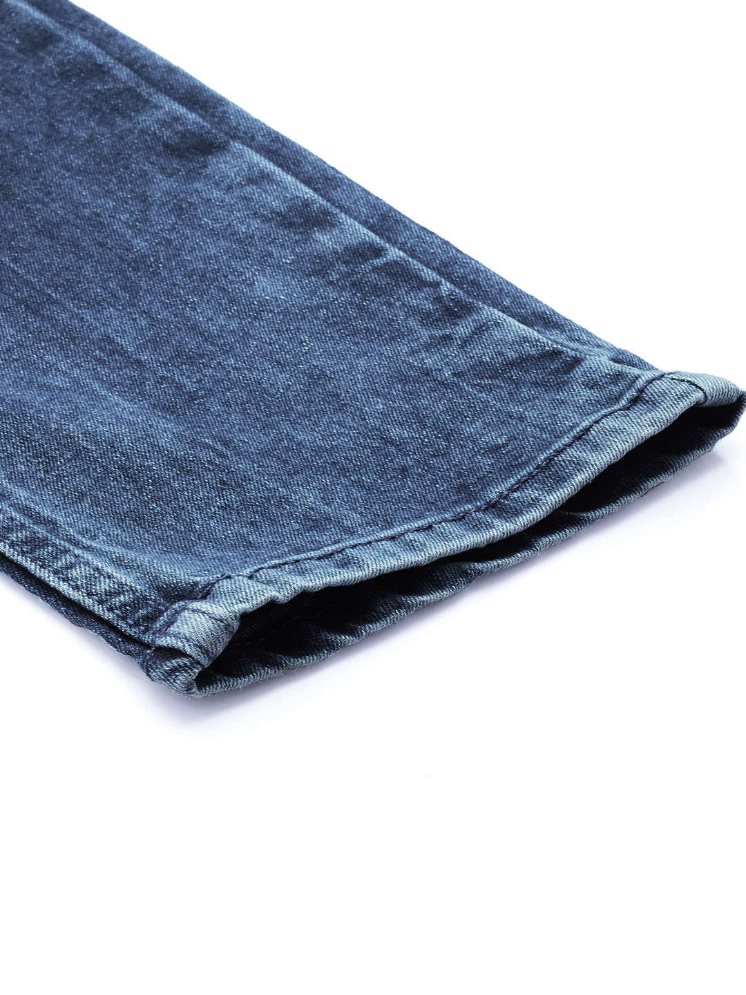 Men's Blue Slim Fit Solid Mid-Rise Stretchable Jeans - Image 7