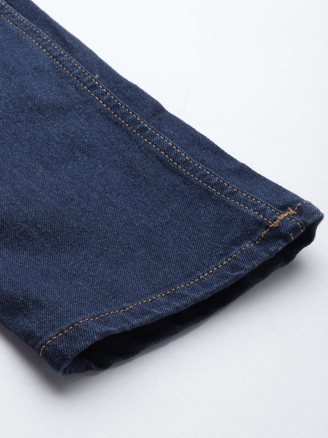 Men's Blue Slim Fit Solid Casual Jeans - Image 7